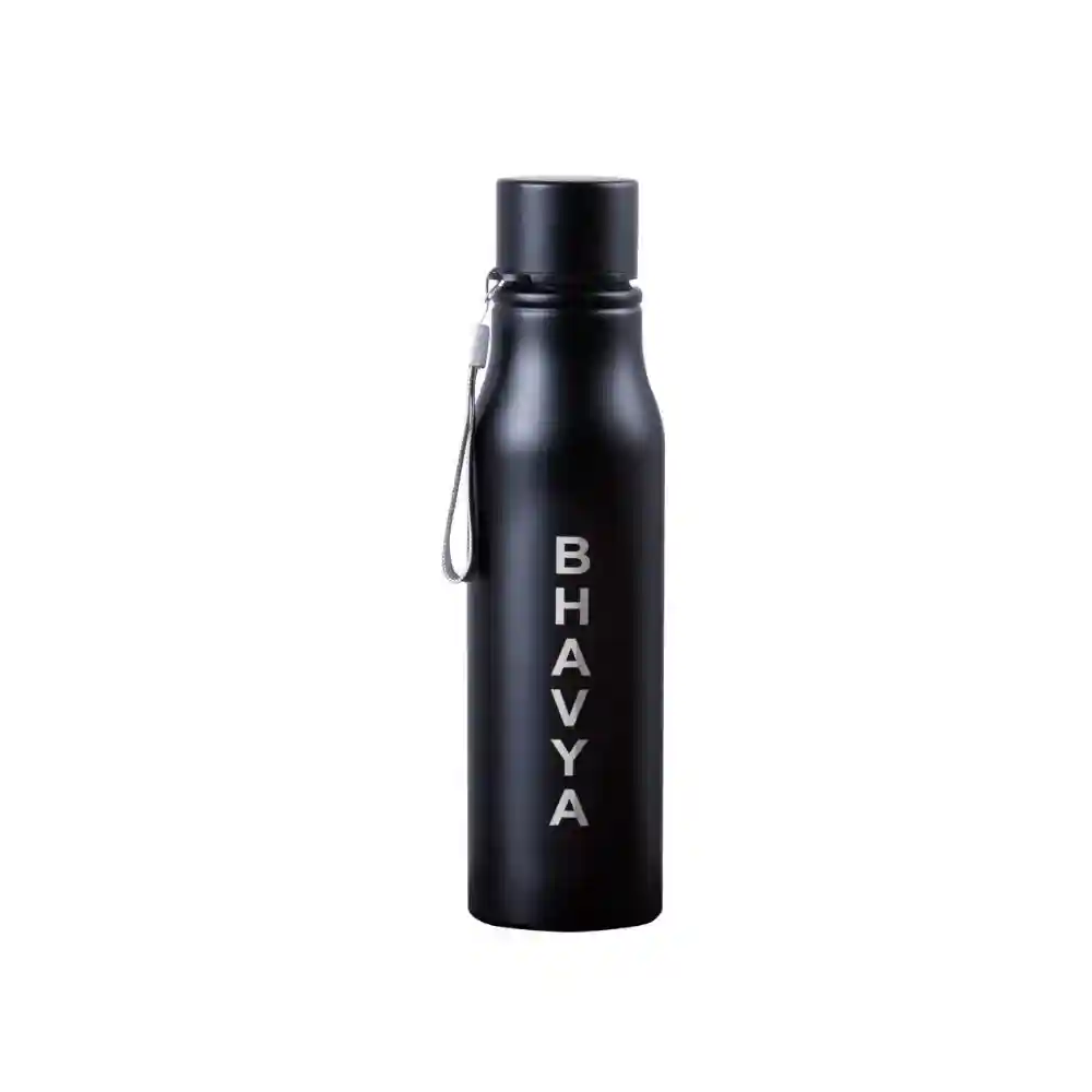 Black matte stainless steel water bottle 750ML in India